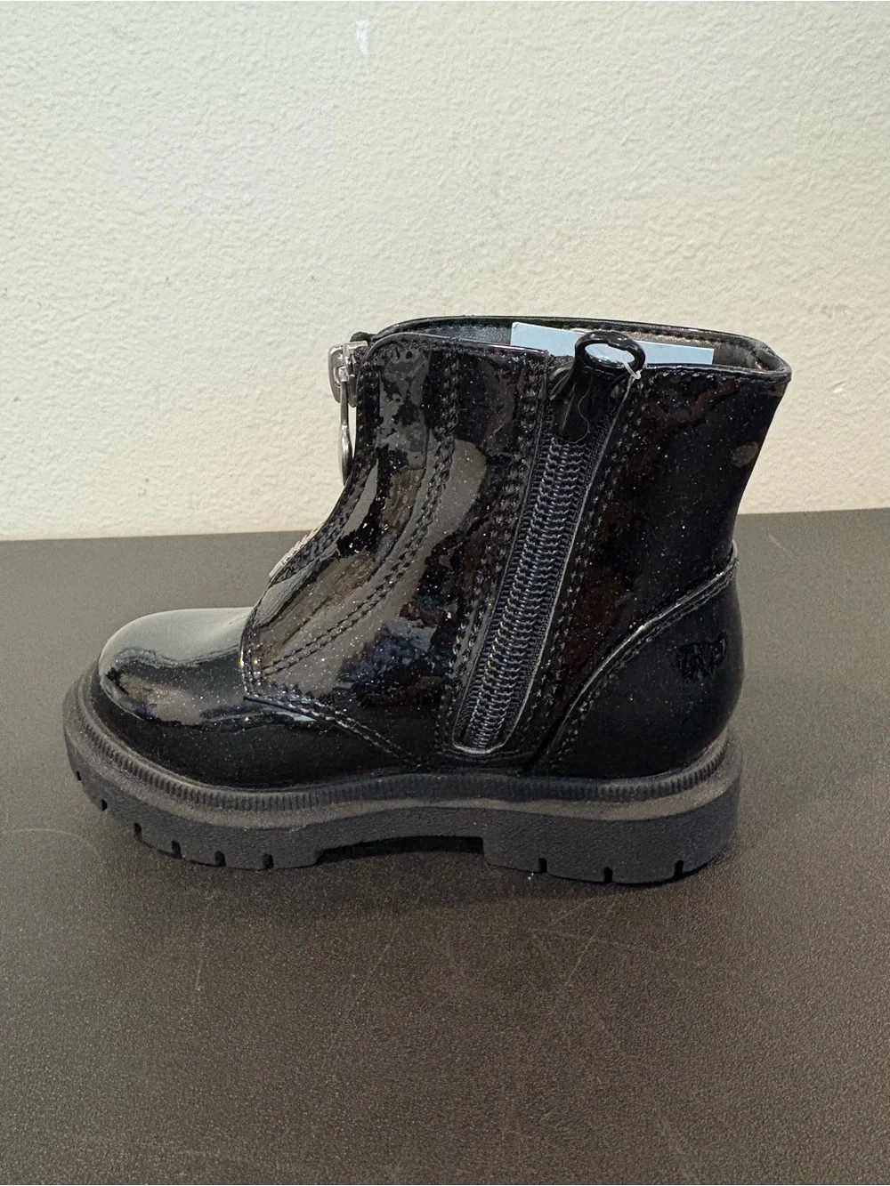 Cat & Jack Donna Chelsea Combat Black Boots Girls Toddler Size 8 Fast Shipping